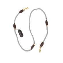 180cm Leather & Cotton Rope Dog Lead